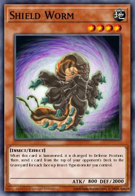Shield Worm Yu-Gi-Oh card