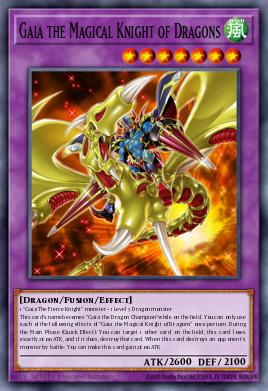 Gaia the Magical Knight of Dragons Yu-Gi-Oh card