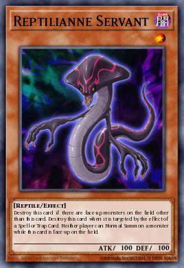 Reptilianne Servant Yu-Gi-Oh card