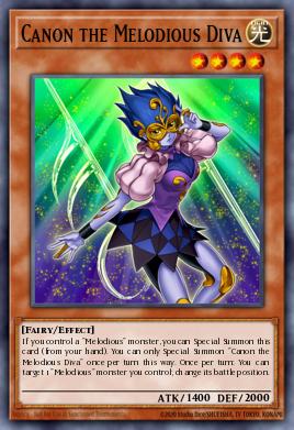 Canon the Melodious Diva Yu-Gi-Oh card