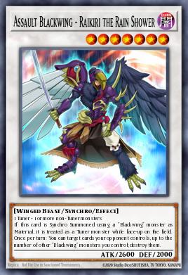 Assault Blackwing - Raikiri the Rain Shower Yu-Gi-Oh card
