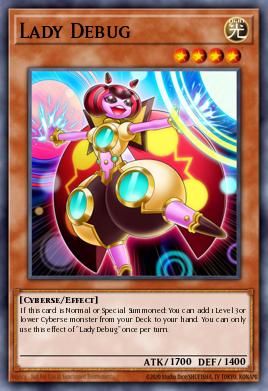 Lady Debug Yu-Gi-Oh card