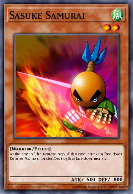Sasuke Samurai Yu-Gi-Oh card