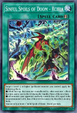 Sinful Spoils of Doom - Rciela Yu-Gi-Oh card