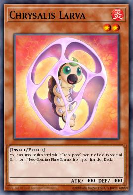 Chrysalis Larva Yu-Gi-Oh card