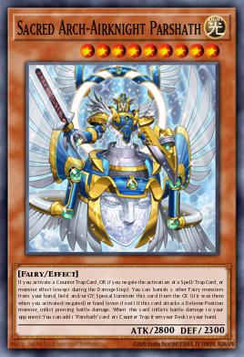Sacred Arch-Airknight Parshath Yu-Gi-Oh card