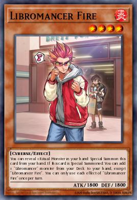 Libromancer Fire Yu-Gi-Oh card