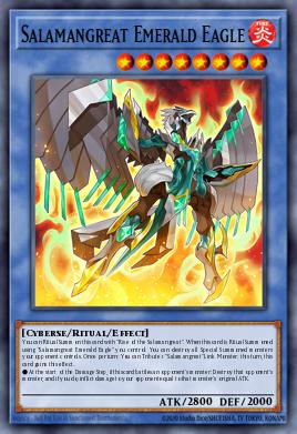 Salamangreat Emerald Eagle Yu-Gi-Oh card