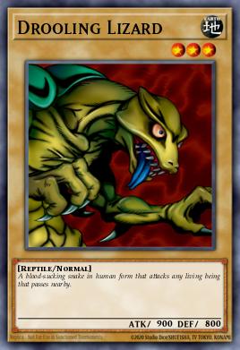 Drooling Lizard Yu-Gi-Oh card