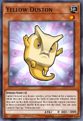 Yellow Duston Yu-Gi-Oh card