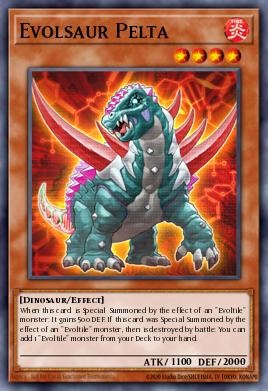 Evolsaur Pelta Yu-Gi-Oh card