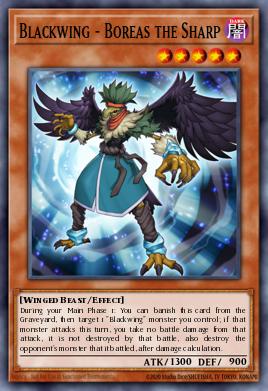 Blackwing - Boreas the Sharp Yu-Gi-Oh card