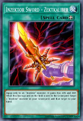 Inzektor Sword - Zektkaliber Yu-Gi-Oh card
