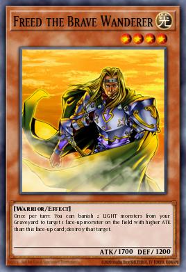 Freed the Brave Wanderer Yu-Gi-Oh card