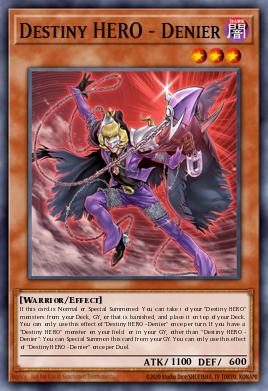 Destiny HERO - Denier Yu-Gi-Oh card