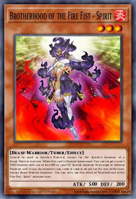 Brotherhood of the Fire Fist - Spirit Yu-Gi-Oh card