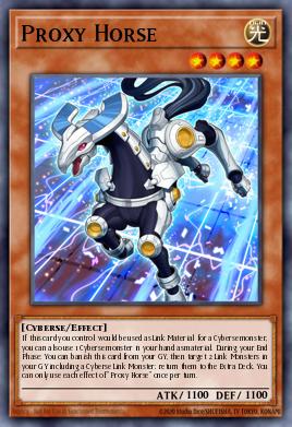 Proxy Horse Yu-Gi-Oh card