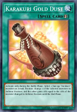 Karakuri Gold Dust Yu-Gi-Oh card