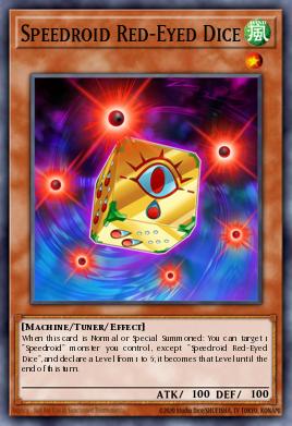 Speedroid Red-Eyed Dice Yu-Gi-Oh card