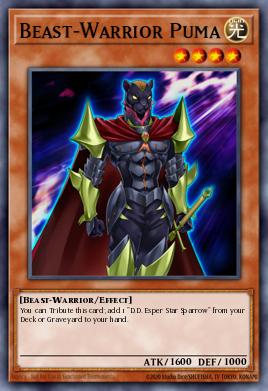 Beast-Warrior Puma Yu-Gi-Oh card