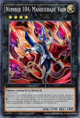 Number 104: Masquerade V Yu-Gi-Oh card