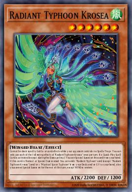 Radiant Typhoon Krosea Yu-Gi-Oh card