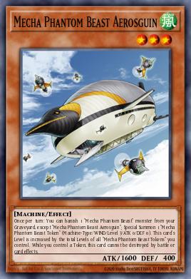 Mecha Phantom Beast Aerosguin Yu-Gi-Oh card