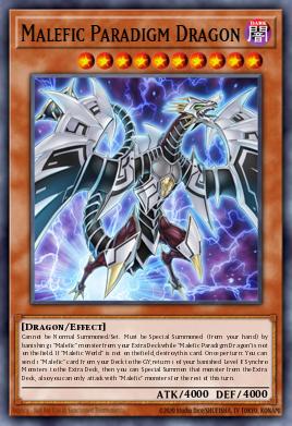 Malefic Paradigm Dragon Yu-Gi-Oh card