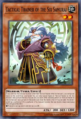 Tactical Trainer of the Six Samurai Yu-Gi-Oh card