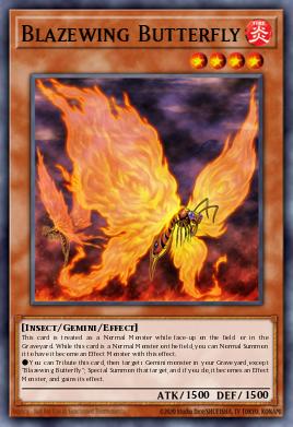 Blazewing Butterfly Yu-Gi-Oh card