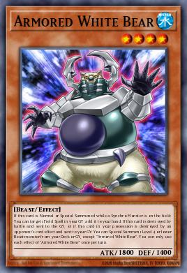 Armored White Bear Yu-Gi-Oh card