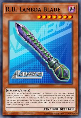 R.B. Lambda Blade Yu-Gi-Oh card