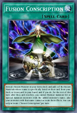 Fusion Conscription Yu-Gi-Oh card