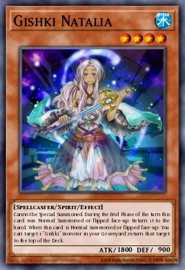 Gishki Natalia Yu-Gi-Oh card