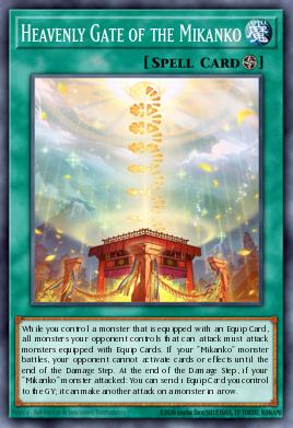 Heavenly Gate of the Mikanko Yu-Gi-Oh card