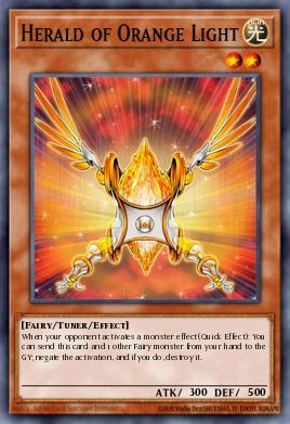 Herald of Orange Light Yu-Gi-Oh card