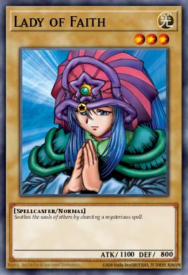 Lady of Faith Yu-Gi-Oh card