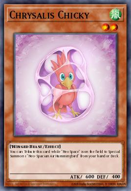 Chrysalis Chicky Yu-Gi-Oh card