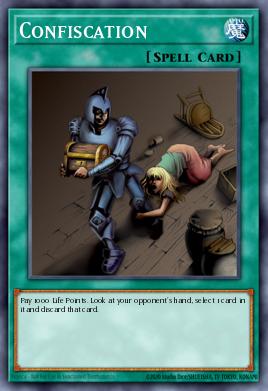 Confiscation Yu-Gi-Oh card