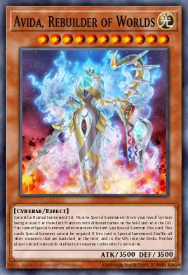 Avida, Rebuilder of Worlds Yu-Gi-Oh card