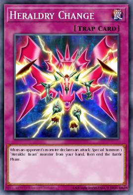 Heraldry Change Yu-Gi-Oh card