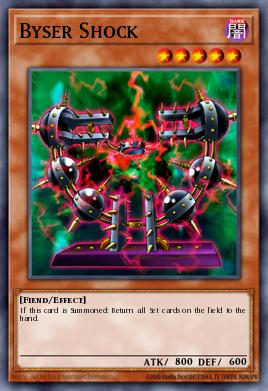 Byser Shock Yu-Gi-Oh card