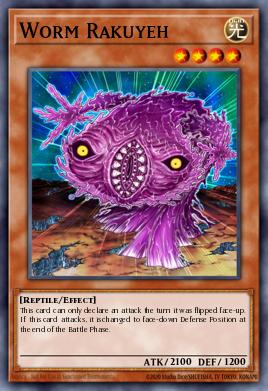 Worm Rakuyeh Yu-Gi-Oh card