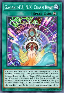 Gagaku-P.U.N.K. Crash Beat Yu-Gi-Oh card