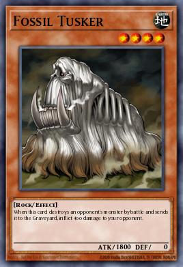 Fossil Tusker Yu-Gi-Oh card