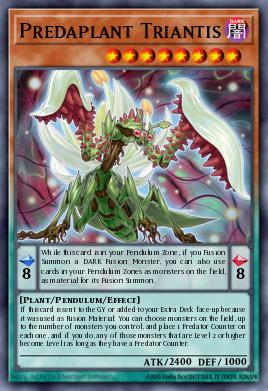 Predaplant Triantis Yu-Gi-Oh card