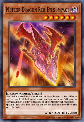 Meteor Dragon Red-Eyes Impact Yu-Gi-Oh card
