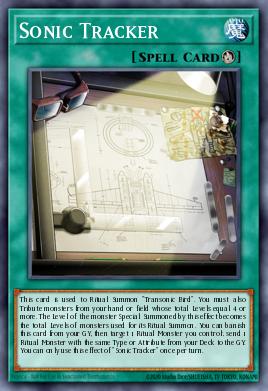 Sonic Tracker Yu-Gi-Oh card