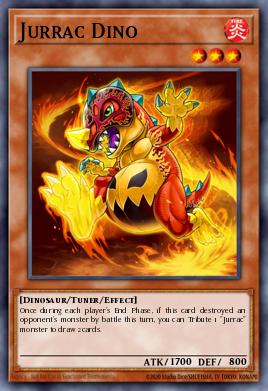 Jurrac Dino Yu-Gi-Oh card