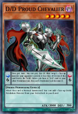 D/D Proud Chevalier Yu-Gi-Oh card